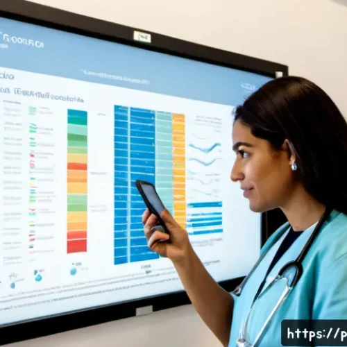 Home 17 정밀 의학의 투명성 및 신뢰성 확보 방안 - Photorealistic precision medicine consultation in a modern Lisbon hospital, Portuguese physician and...